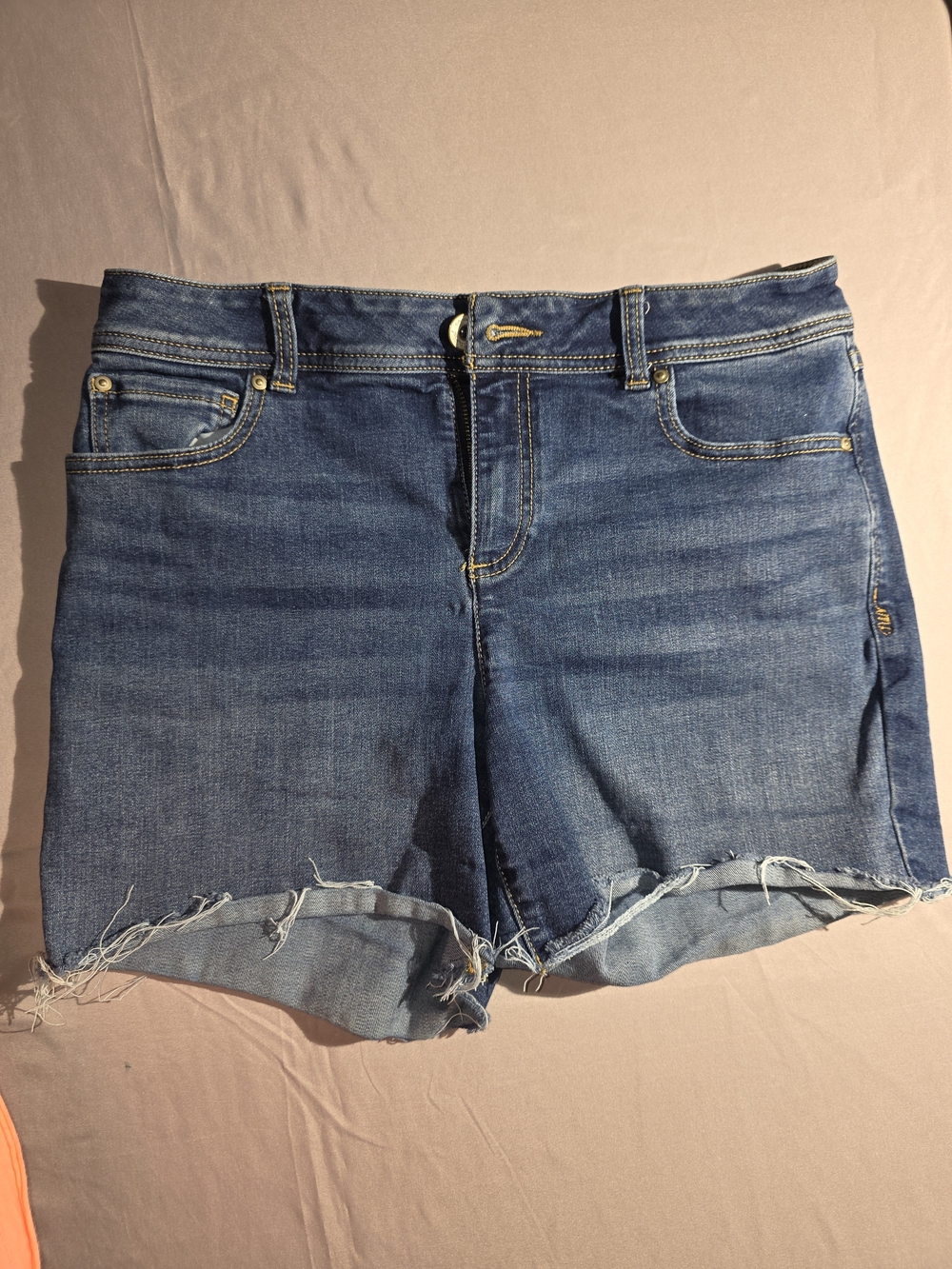 INC International Concepts Blue Denim Cutoff Jean Shorts